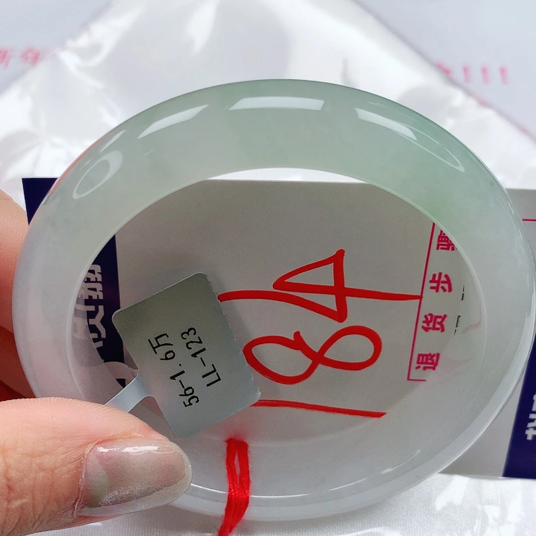 翡翠手镯未镶嵌56圈缅甸天然翡翠A货