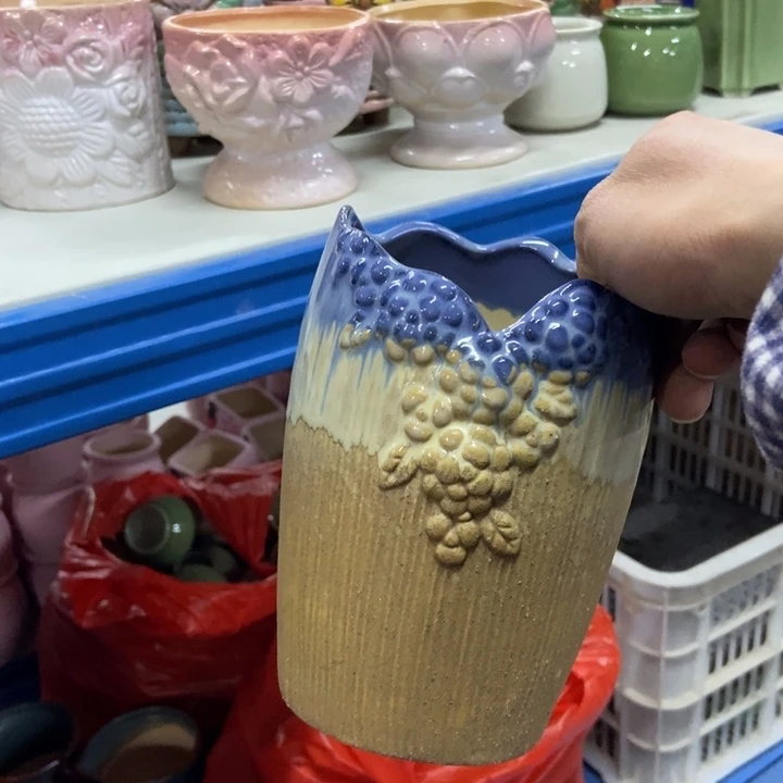 陶瓷花盆单场满9.9发10*16