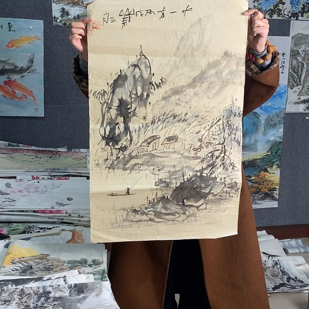 国画纯手写手绘作品13
