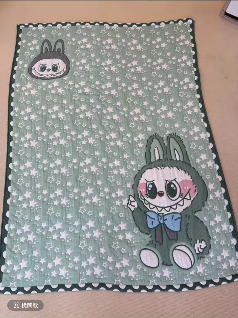 【搞怪拉布布】 150cm x 200cm 纯棉多功能轻奢超柔轻奢泡芙被
