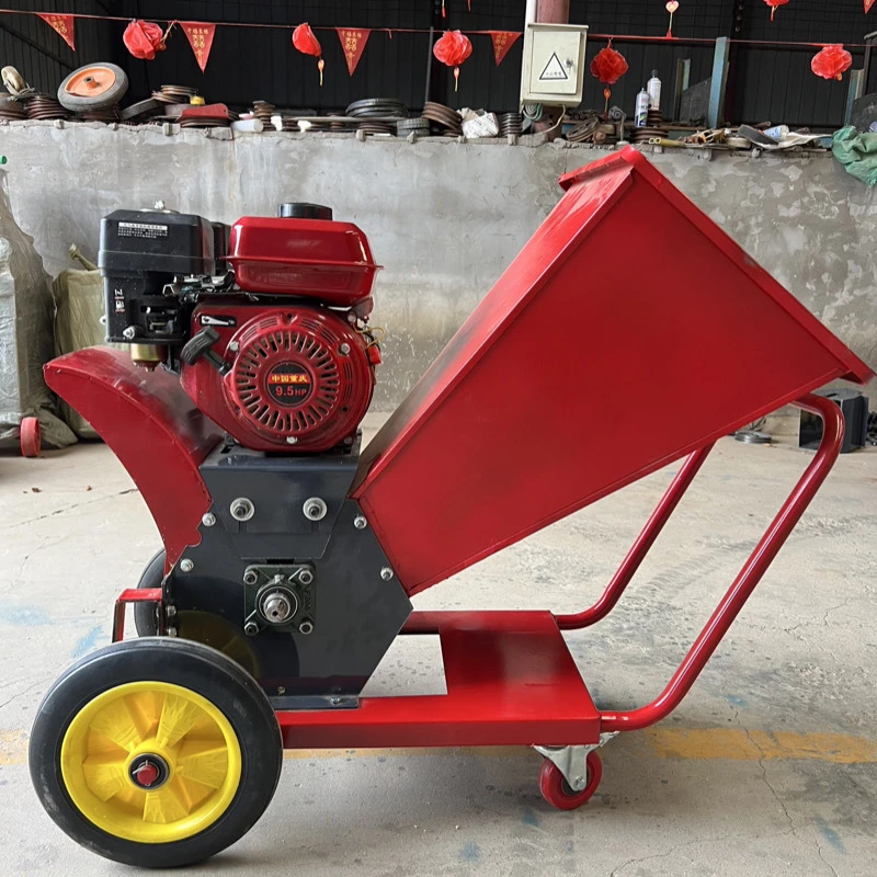 小型家用便携式移动三轮车铡草丝碎枝机树枝粉碎机