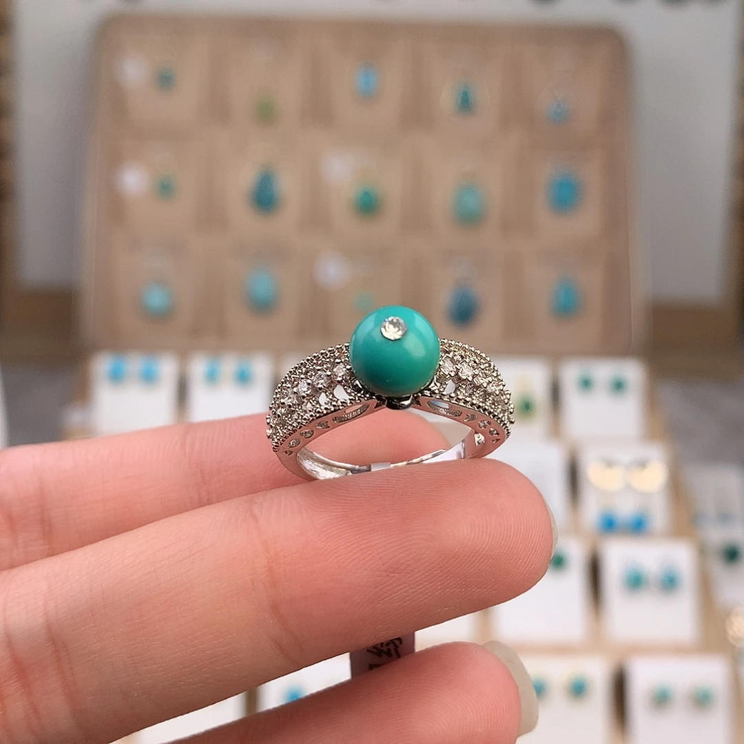 绿松石未镶嵌戒指