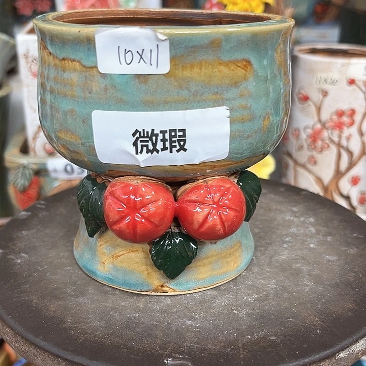 紫砂花盆粗陶材质多肉花盆