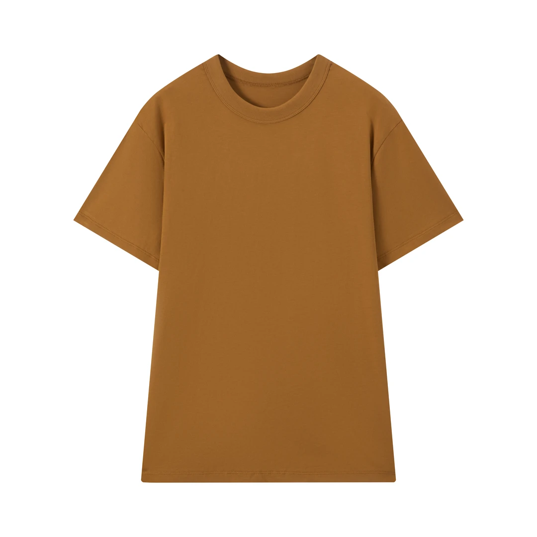 R-HER【阳光花语】温婉大方衣服橙色百搭洋气时尚百搭休闲女款短袖