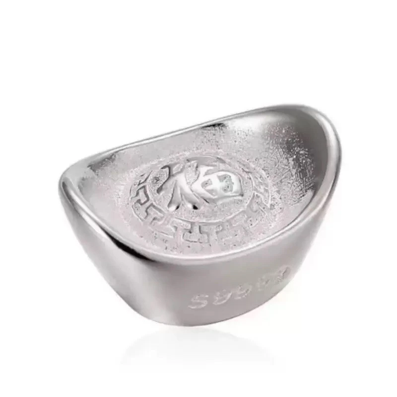 足银银制品 足银实心9999元宝