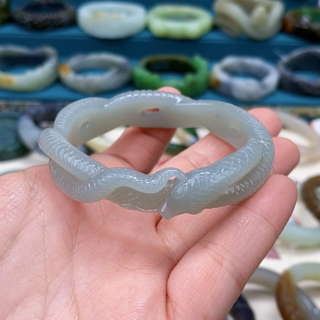 和田玉手镯53未镶嵌