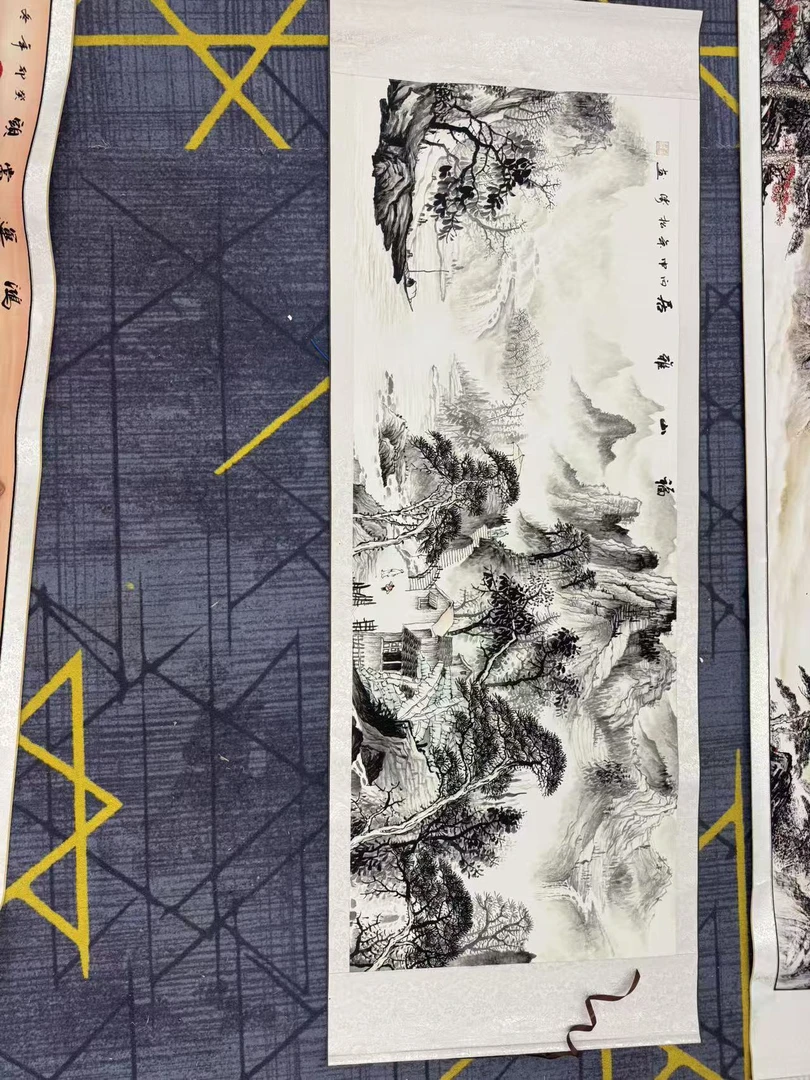 【精品复仿】《福山雅居》横幅艺术微喷复刻装裱客厅玄关装饰画