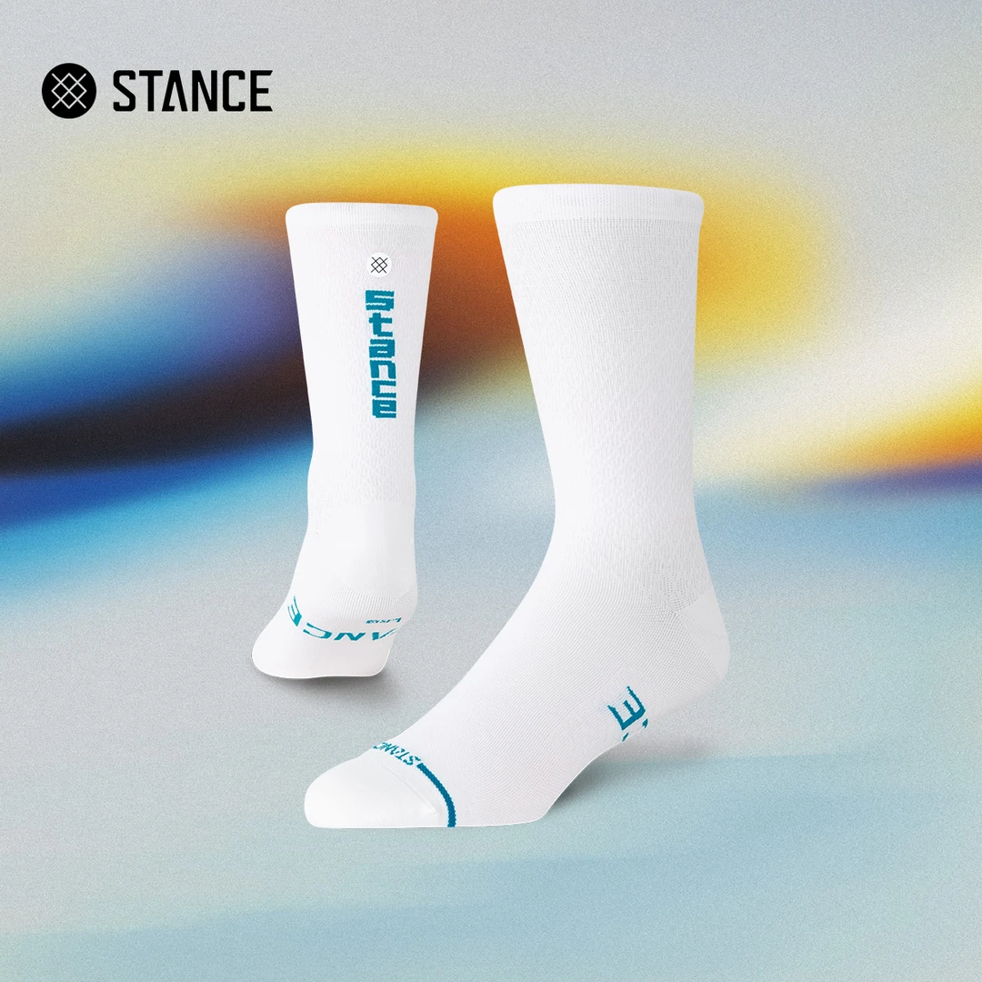 STANCE蓝线LOGO专业骑行袜中筒袜418防臭抗菌防滑香氛科技袜子