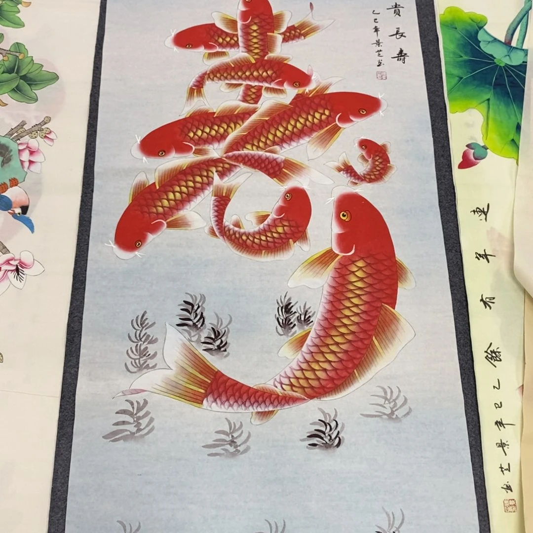 国画140✖️70画工笔画画画画