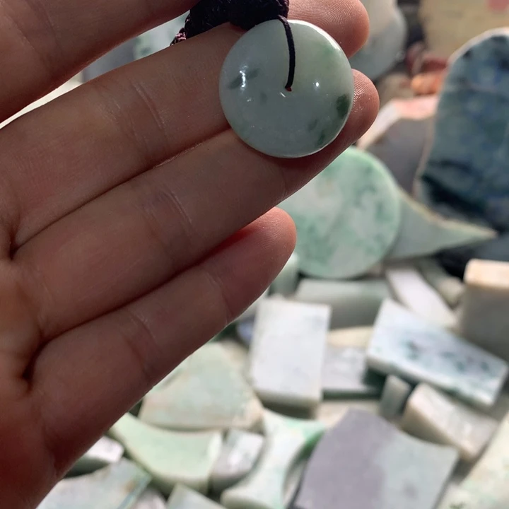 散珠翡翠天然翡翠平安扣