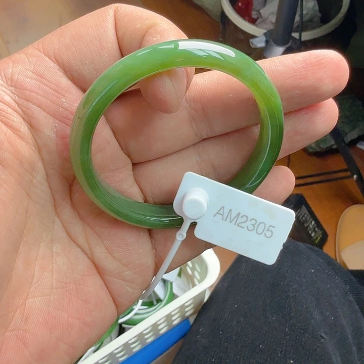 和田玉（碧玉）手镯未镶嵌53.6