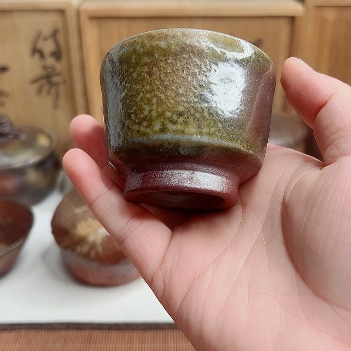 备前烧，主人杯，无配件