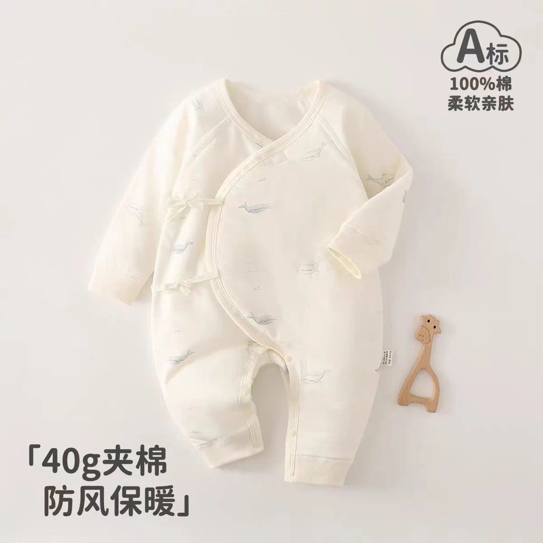 棉服婴幼儿纯棉连体秋冬