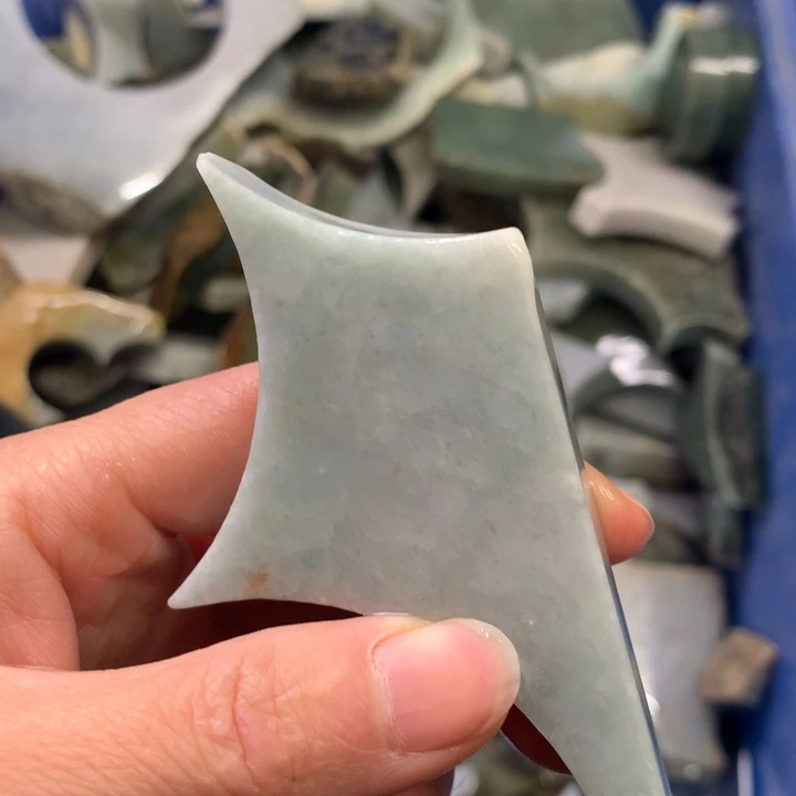 翡翠裸石翡翠边角料