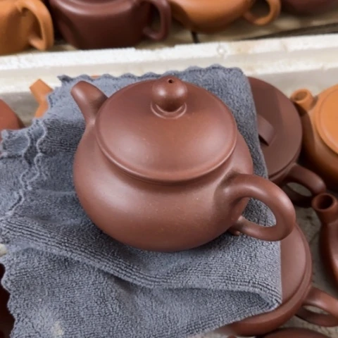 紫砂茶壶精**人底槽清料240c c