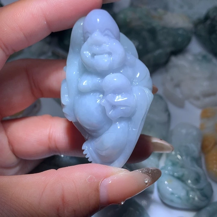 翡翠未镶嵌颈饰保真天然A货翡翠