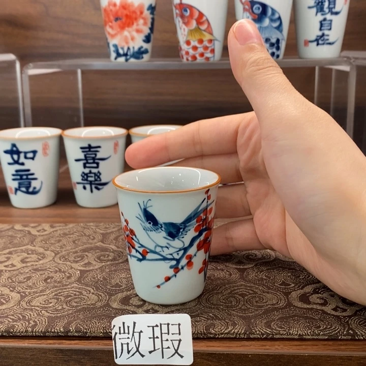 釉下老陶泥手工绘制
