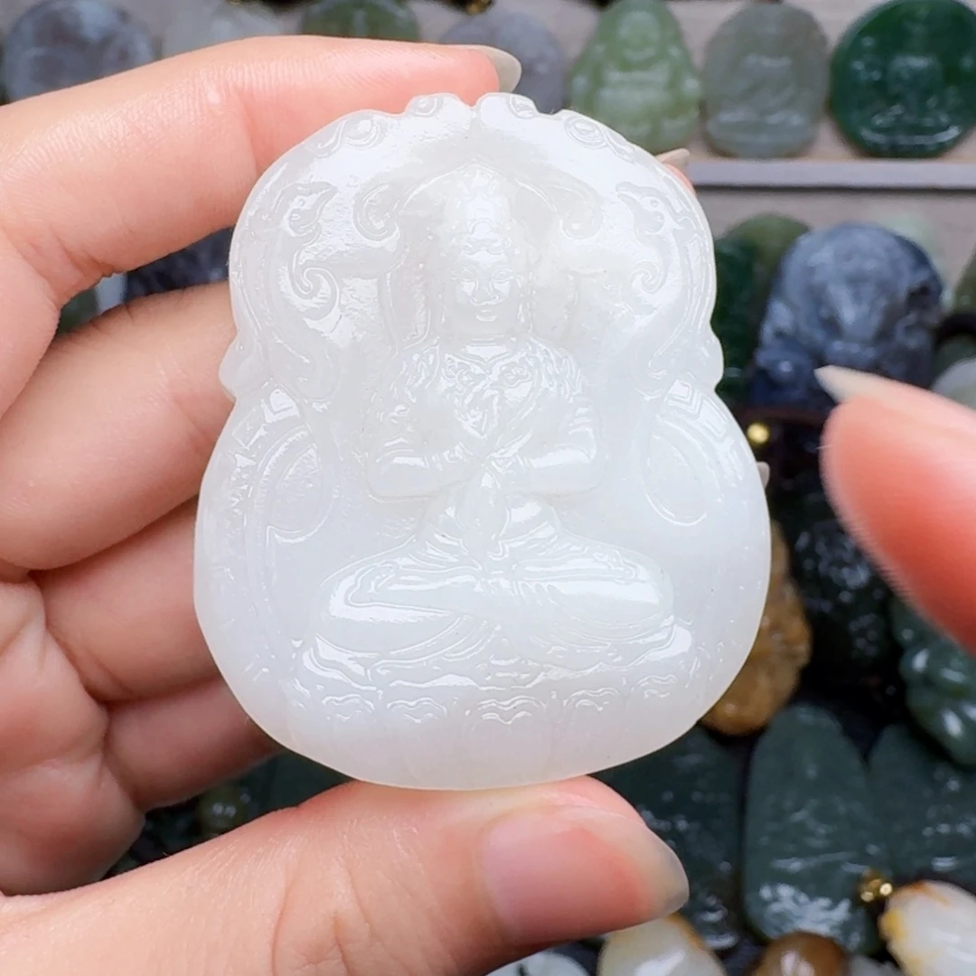 和田玉未镶嵌颈饰