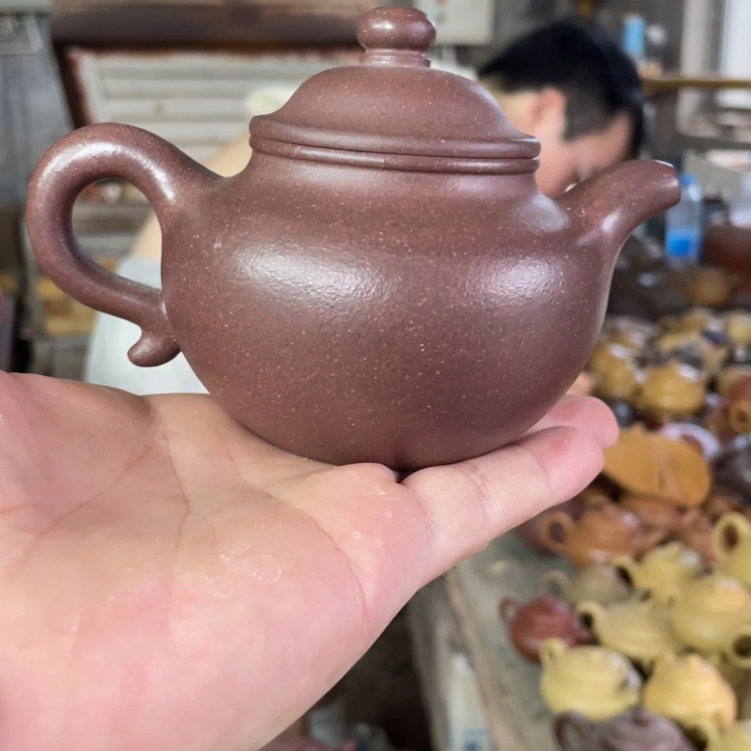 茶壶紫砂YZ。 桃花泥。 景舟莲子。  160CC