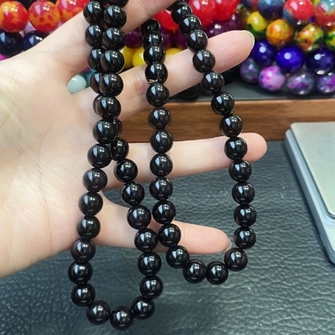 玛瑙未镶嵌手饰黑金血离子10