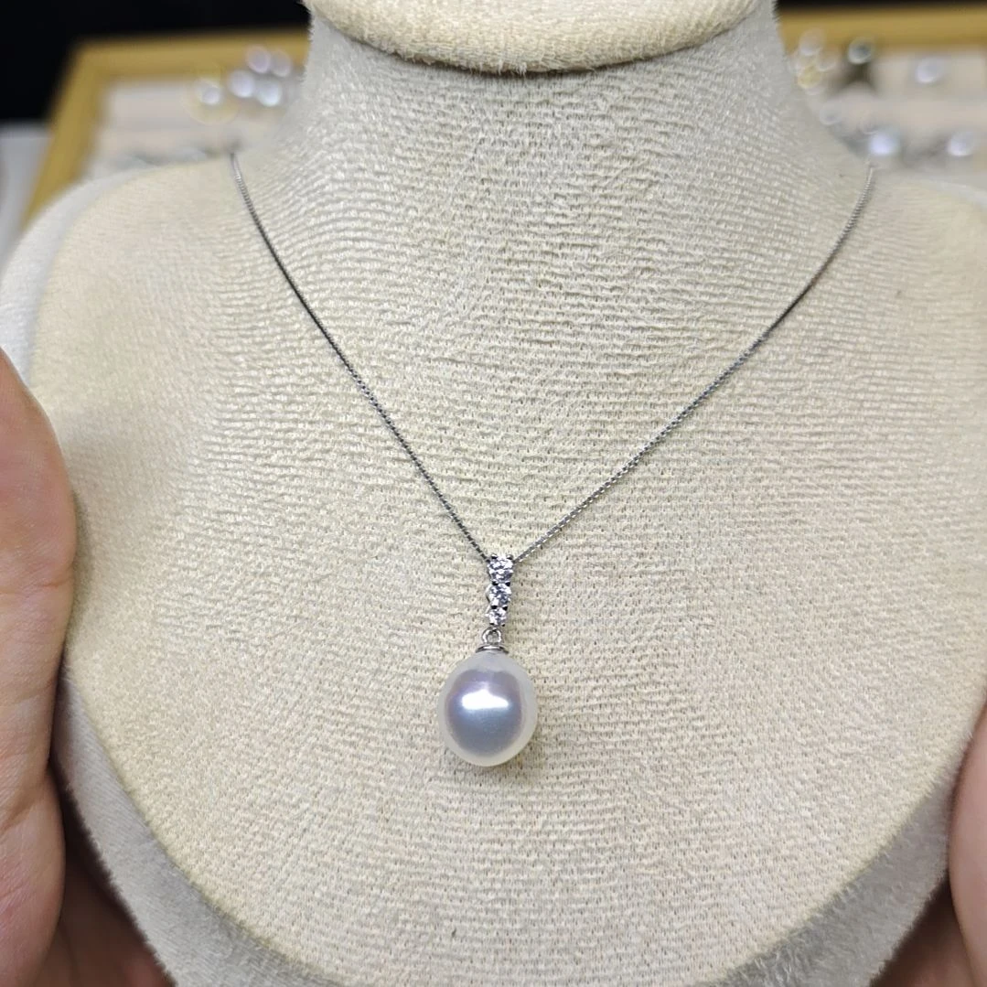 银S925镶嵌颈饰海水珍珠