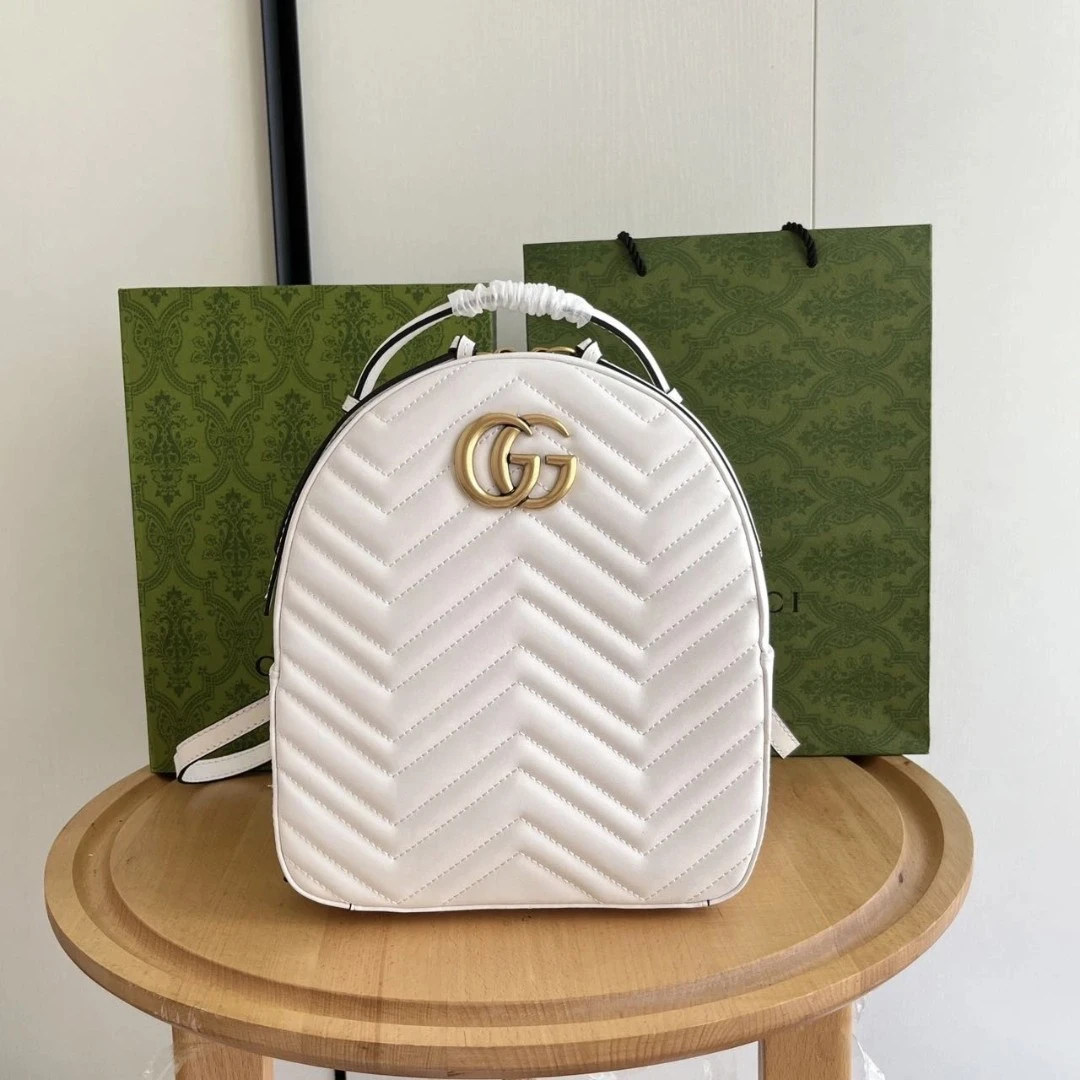 99新 GUCCI/古驰 古驰马蒙双肩包022标 12911