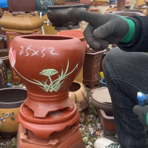 紫砂花盆紫砂花盆盆景盆栽