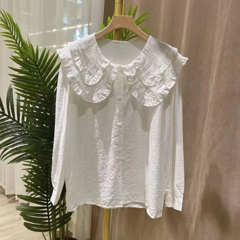 新品娃娃领上衣7123