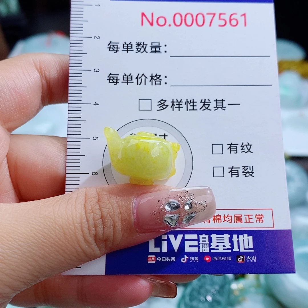 翡翠未镶嵌颈饰7561