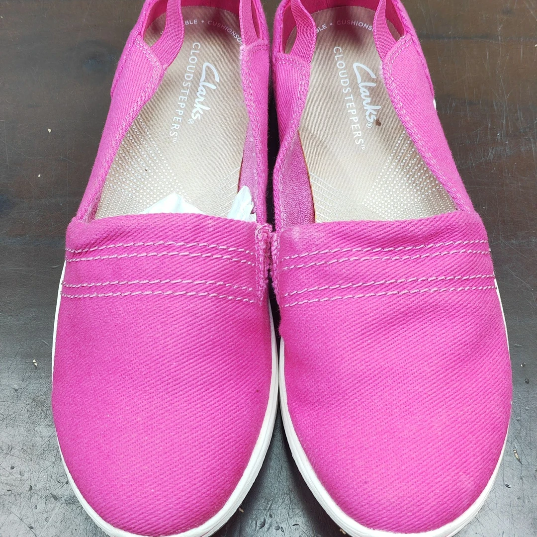 外贸帆布鞋女大码健步鞋一脚蹬松紧套脚单鞋春夏记忆垫轻休闲平底