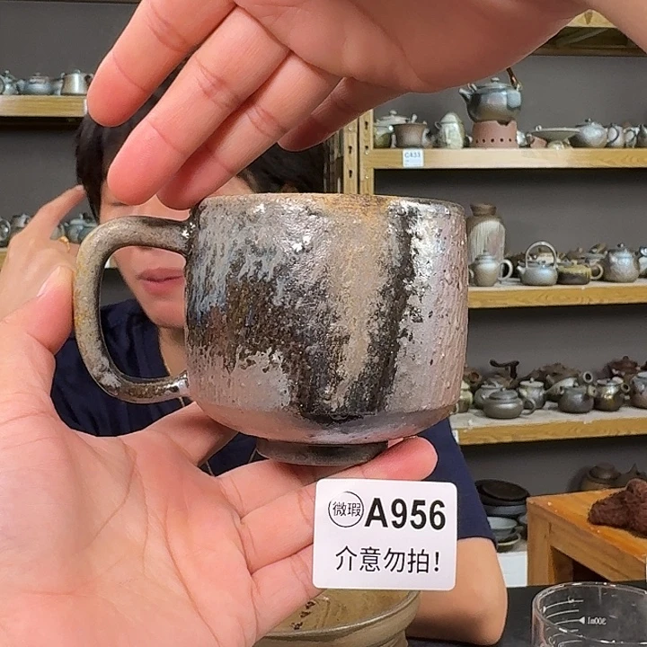 坭兴陶柴烧全手工原矿泥料杯