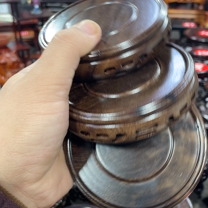 手工艺品琉璃红木底座工艺品瑕疵处理