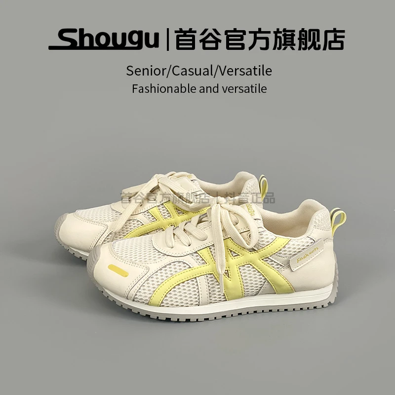 首谷2025新款深口透气厚底胶粘夏季时尚休闲鞋休闲鞋鞋子芭蕾风