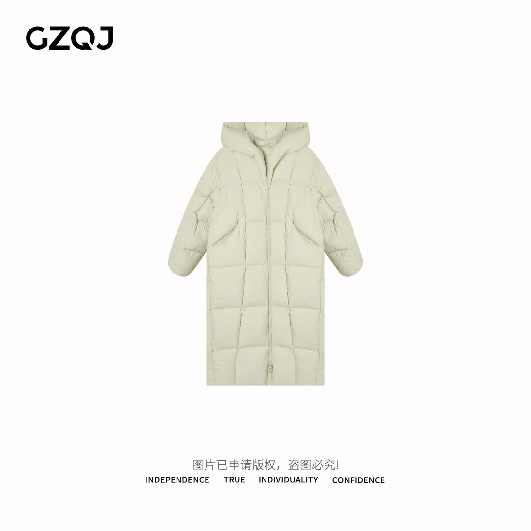 老琴私服【冬季探索者】秋冬时尚连帽长款保暖羽绒服外套上衣85675