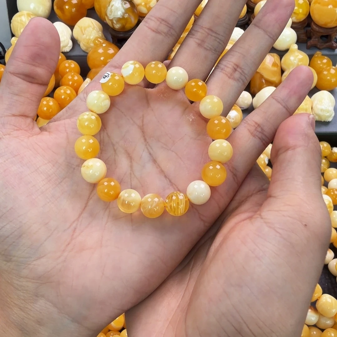 琥珀未镶嵌珠宝奇石10mm