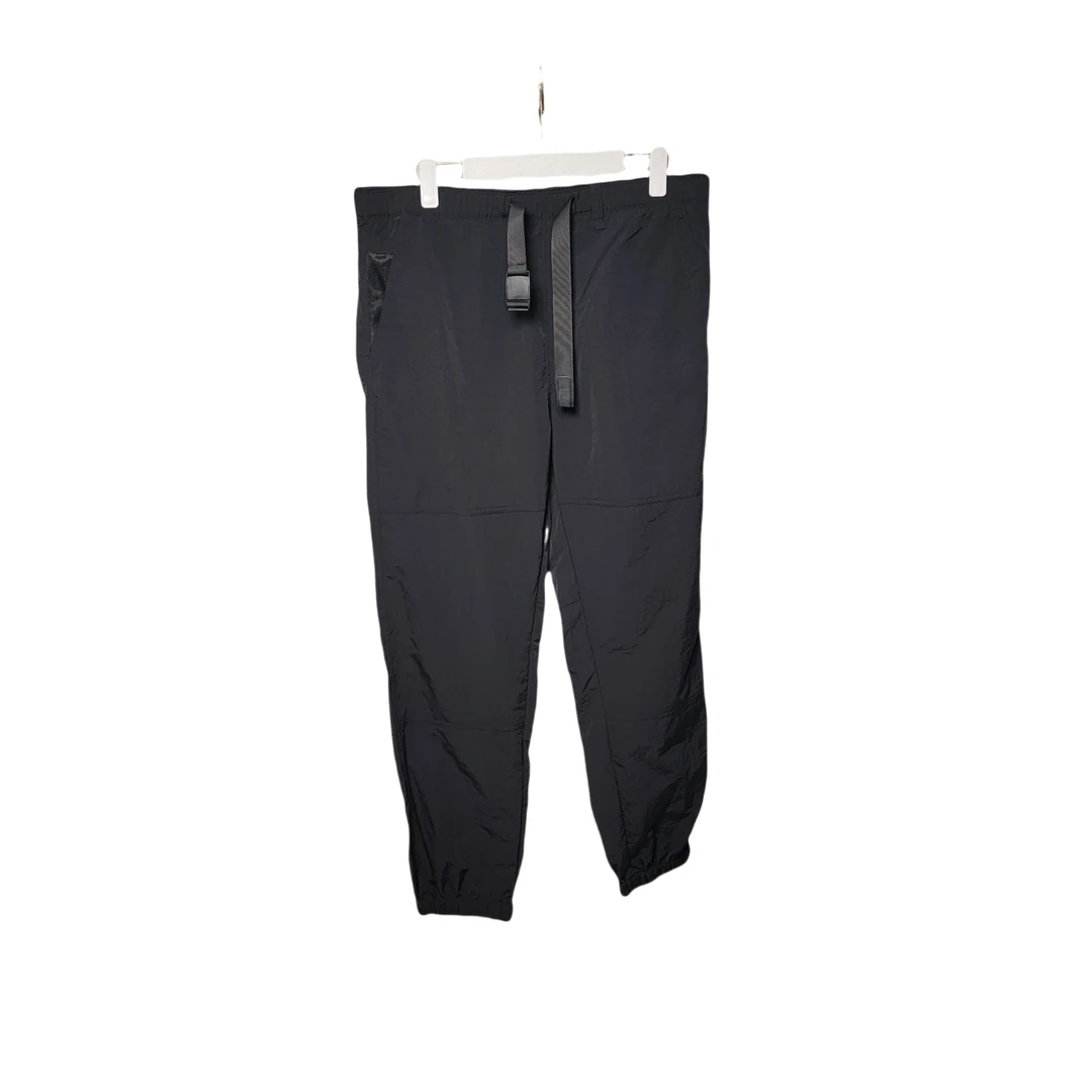 P系春季中性款黑卡军绿3色长款带腰带工装休闲长裤