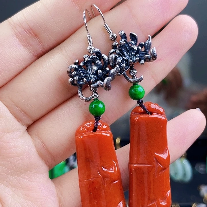 翡翠耳饰未镶嵌饰品