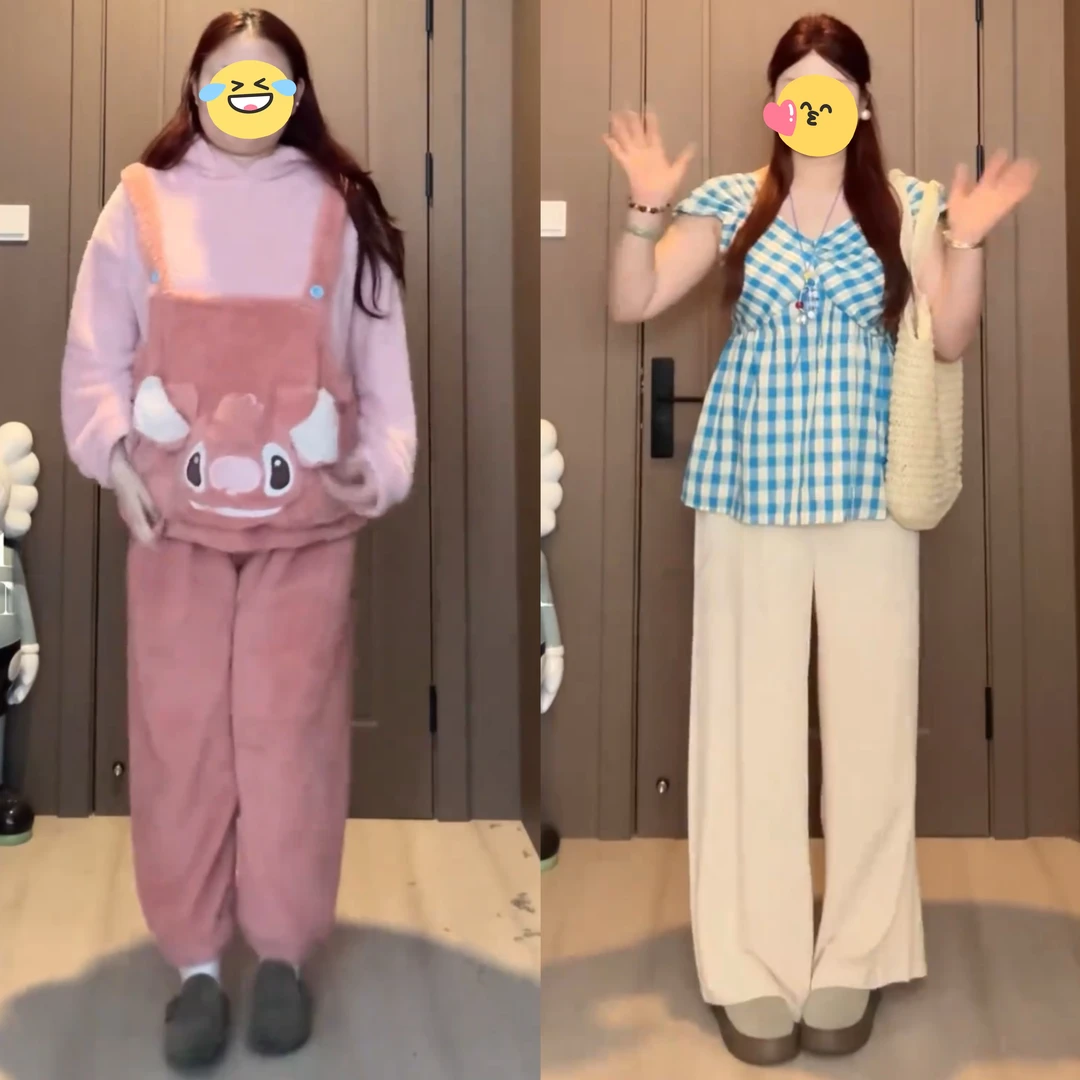 大码女装微胖MM夏季蓝色花格子衬衫高级感小众别致甜美小衫上衣潮