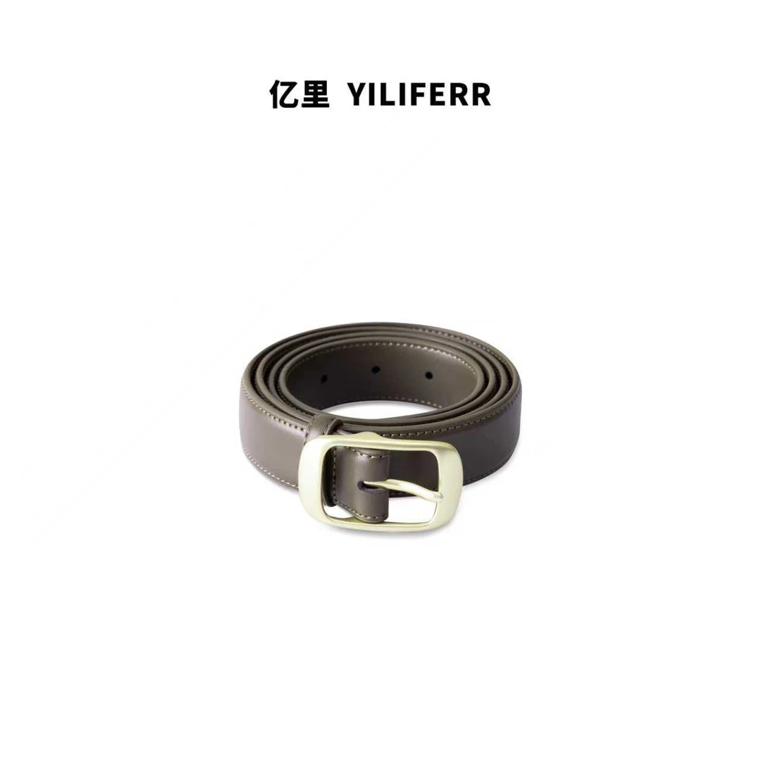 【YILI大码品牌】时尚经典百搭休闲手工真皮腰带 P0015