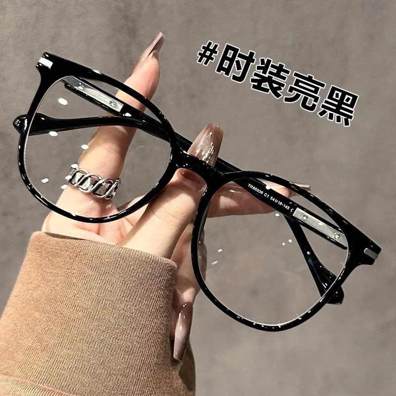 2025超轻TR茶色中老年人老花眼镜男款时尚潮流方圆脸显瘦老花眼镜