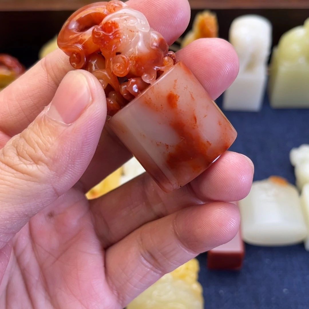 向***葵印石寿山石芙蓉石