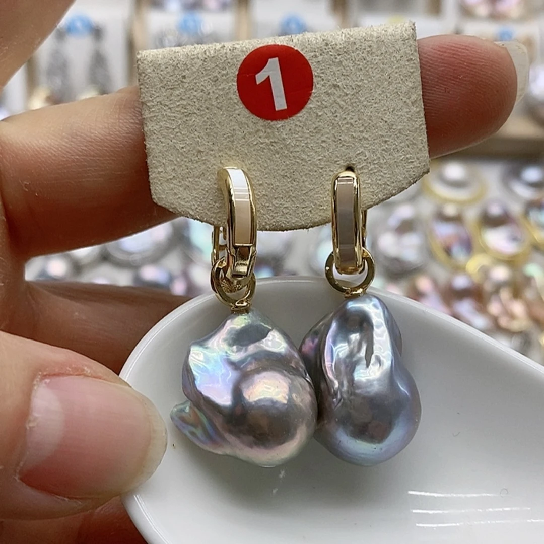 【闪购商品】淡水珍珠耳饰银S925镶嵌