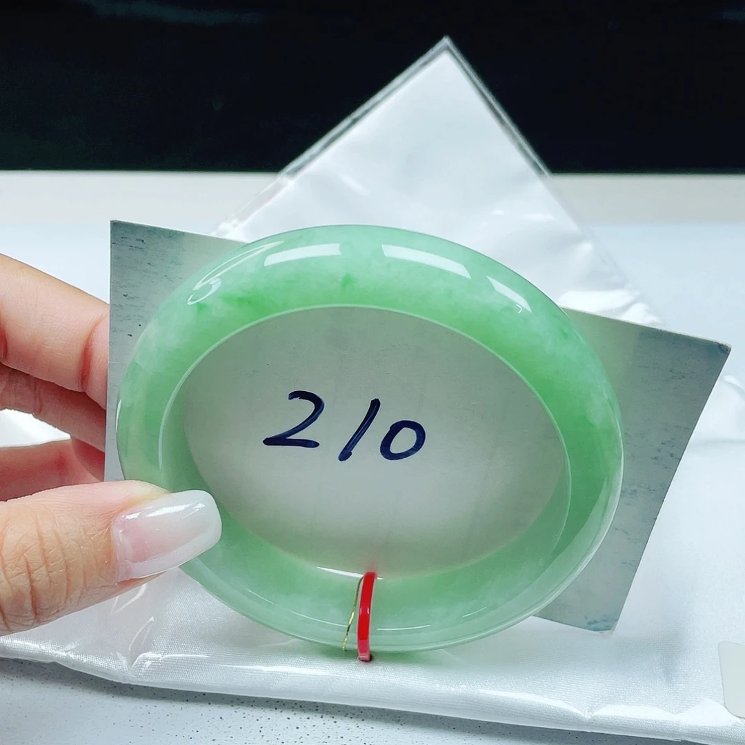 翡翠未镶嵌手镯 正圈59+