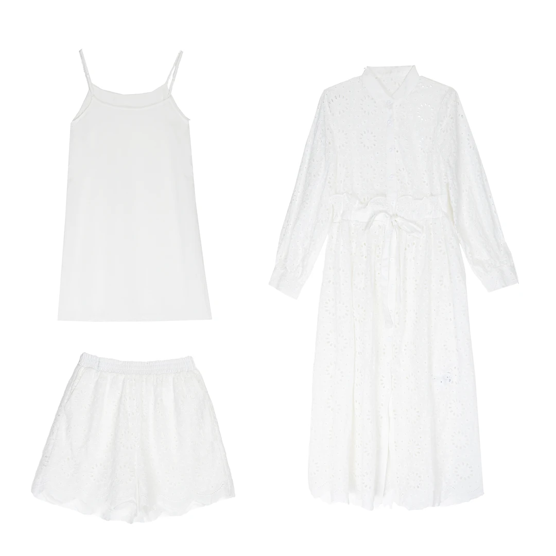 「白日幽梦」气质时尚轻奢高定百搭休闲设计师长裙套装