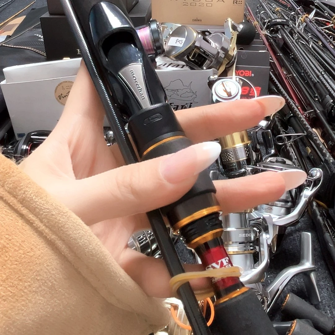 普***型碳素3.8m直柄路亚竿1234