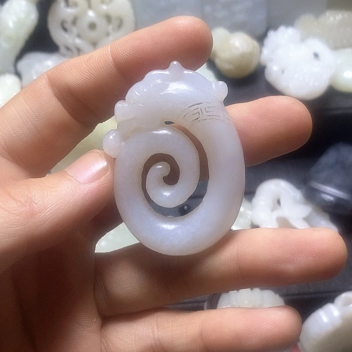 和田玉未镶嵌挂件莫*苼