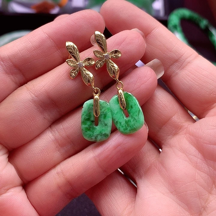 颈饰银S925镶嵌翡翠璀**生翡翠