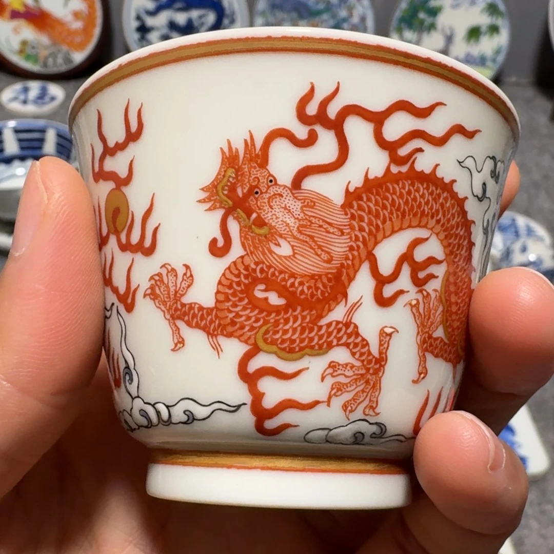瓷片海***大精品龙杯子一个