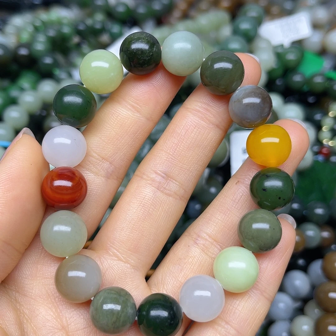 和田玉未镶嵌手链