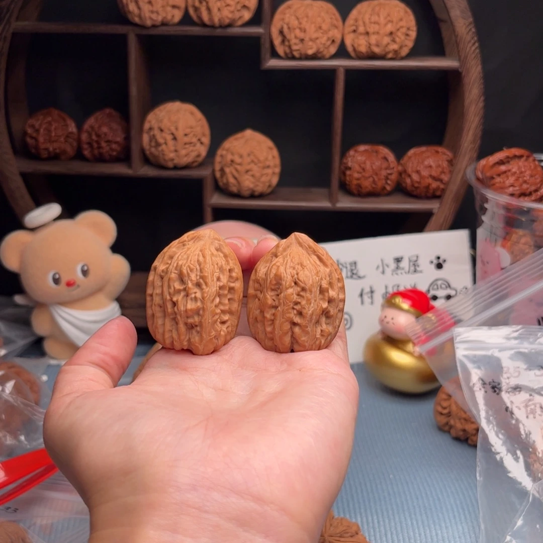 吊坠文玩核桃赤龙鸡心  33
